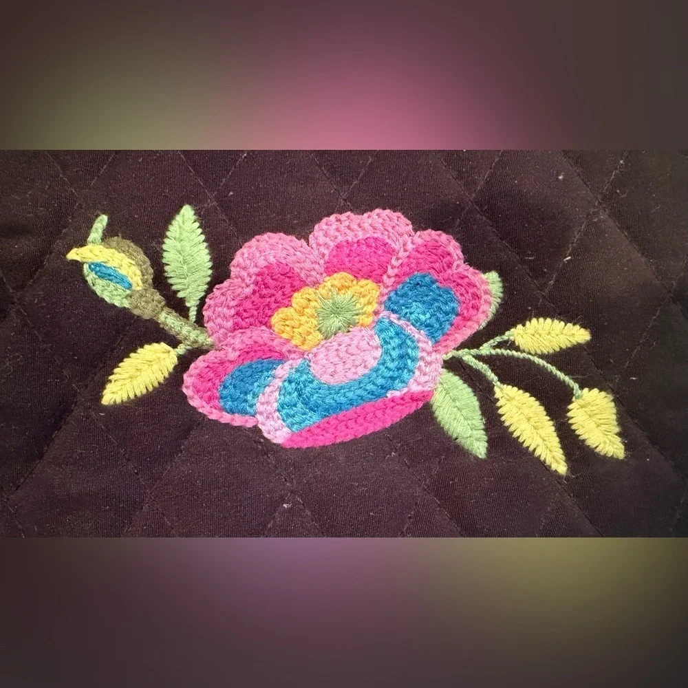 Vera Bradley | Adele embroidered makeup bag